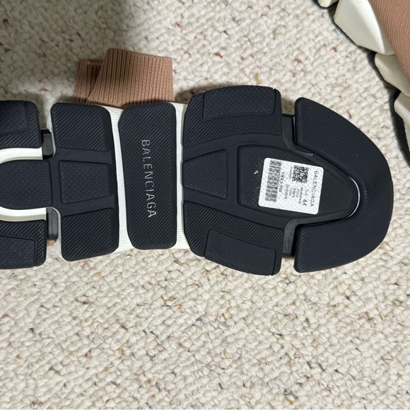 Balenciaga Brown and Black Sneakers with Unique Curved Sole - Picture 2 of 3